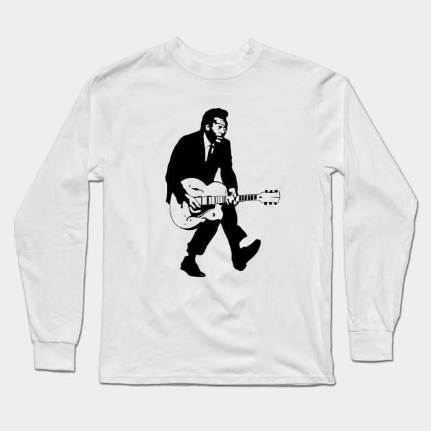 Chuck Berry Long Sleeve T-Shirt by Woah_Jonny